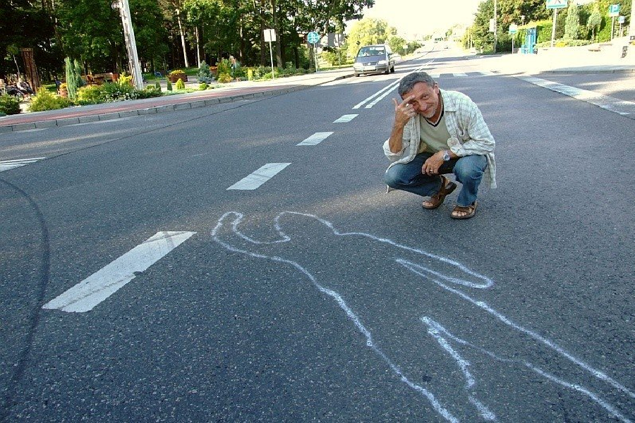 Wypadek koło szkoły